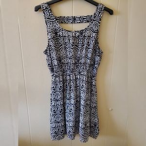 Forever 21 Black and White Tribal Dress